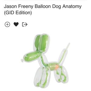 Limited Edition Jason Freeny Ballon Dog anatomy Glow in the dark! Mighty Jaxx
